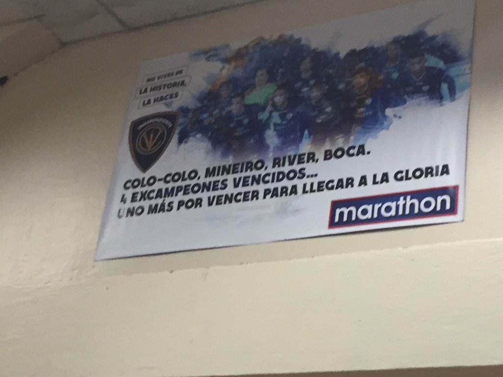 Cartel motivacional de Independiente del Valle